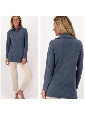 Barefoot Dreams Cozy Chic Half Zip Sweater